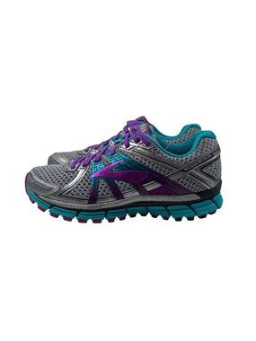 Brooks Adrenaline GTS 17 Women’s Running Shoes Gray Purple Teal Size 8 B Sneaker
